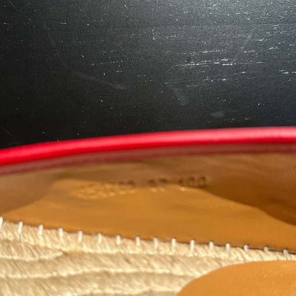 Gucci Red Leather Espadrilles - Picture 9 of 14